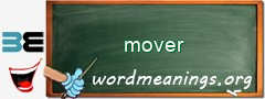 WordMeaning blackboard for mover